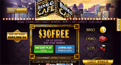 Desktop Screenshot of bingocafe.com