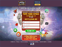 Tablet Screenshot of bingocafe.com